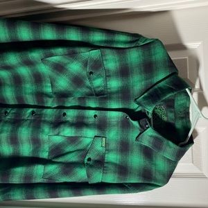Dixxon Flannel. 2X. Green and black